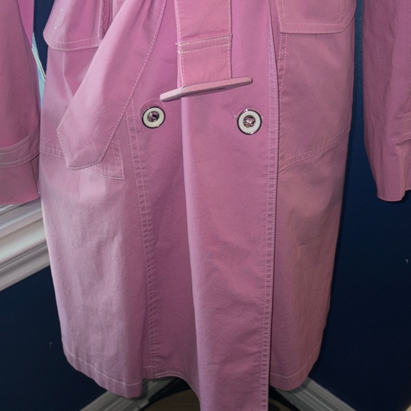 🌸 Anna Sui Pink Trench Coat – Size 8 – Belt Included – EUC - Picture 7 of 16